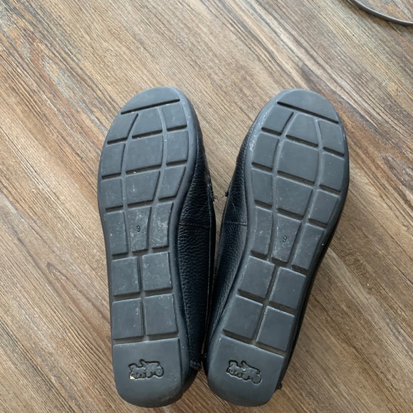 Coach Black Leather Loafers Women’s size 9 - Picture 2 of 5